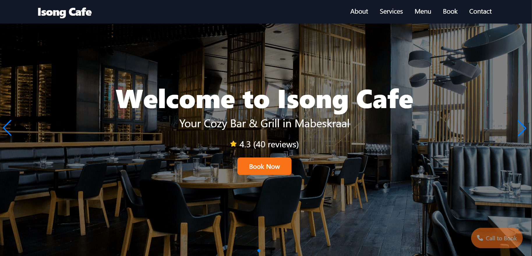 Isong Cafe — Bar & Grill