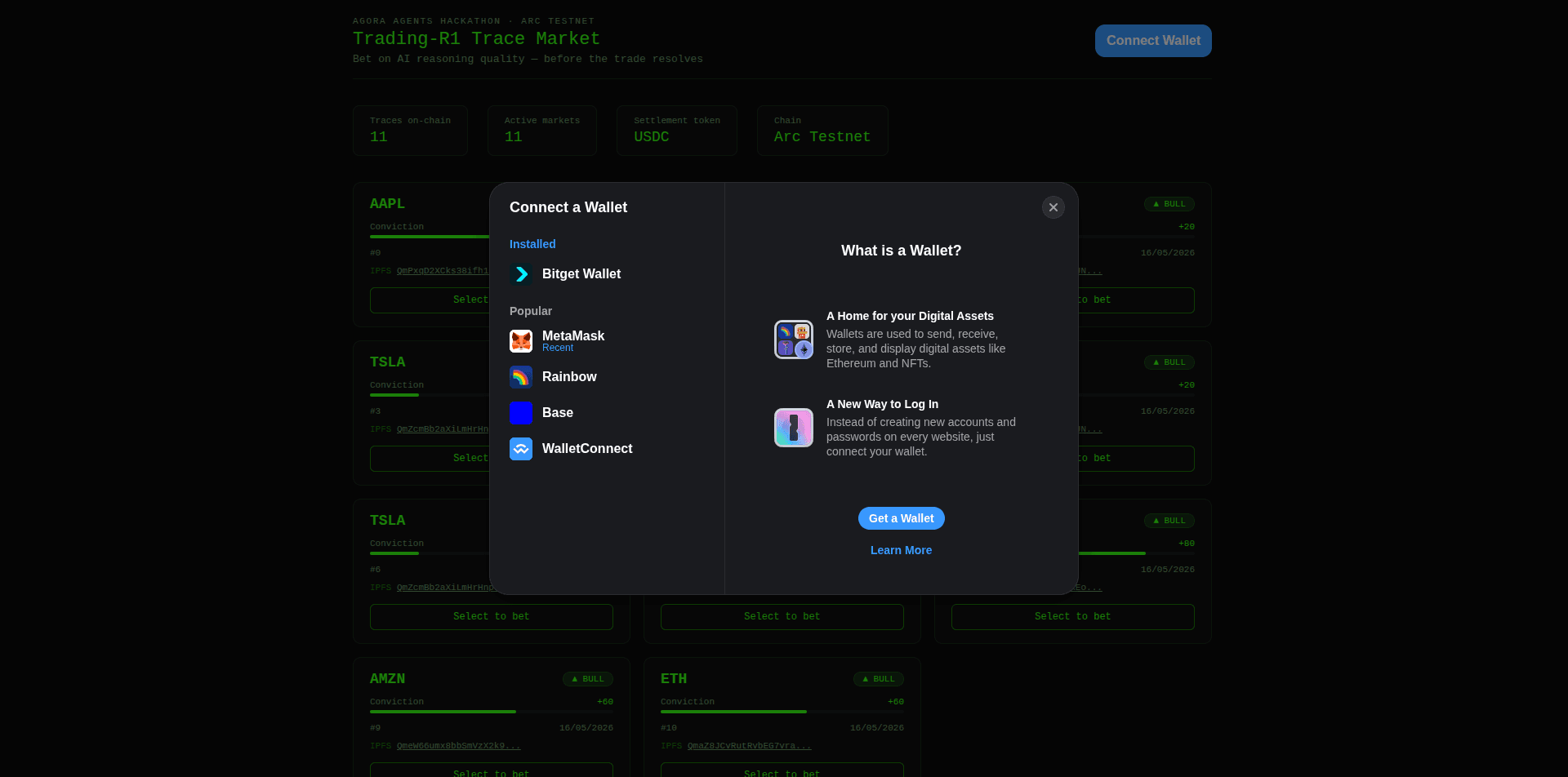 Trading-R1 Trace Market